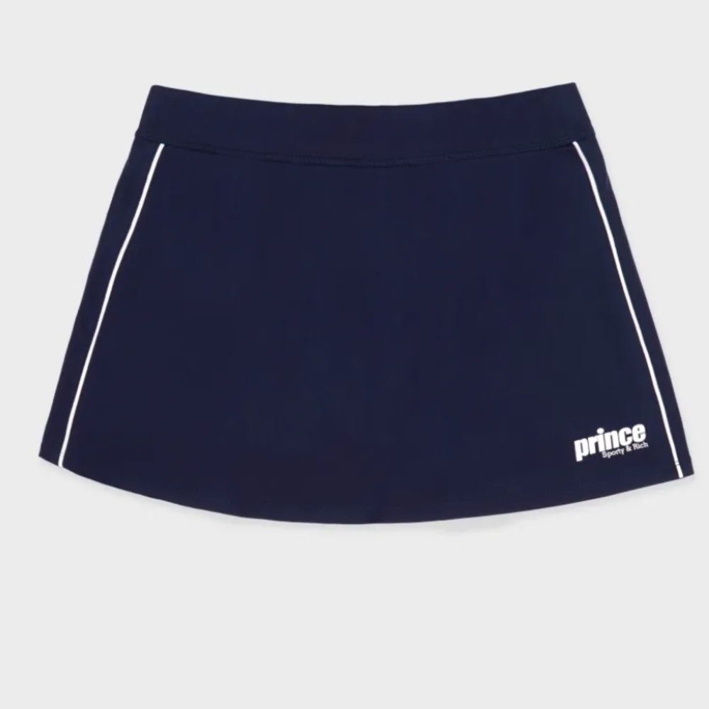 ISO Prince x Sporty and Rich - Sporty Court Skirt - Navy/White